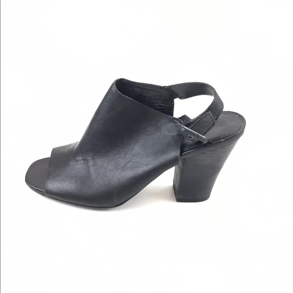 Franco Sarto Nubuck Leather Open Toe Slingbacks - Picture 6 of 10